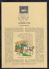 Berlin: herrlicher Privat ETB 1962  " Alt Berlin um 1790 Grunewaldsee "