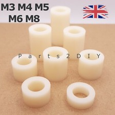 12x White ABS PLASTIC SPACERS