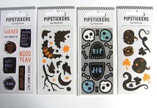 Pipsticks Foiled Halloween Sticker Sheet Discontinued NIP - You Choose