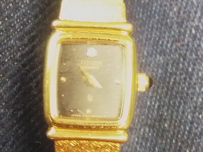 Vintage Citizen Womens Gold Tone Quartz Dress Watch Needs 