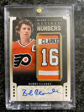 2015-16 Upper Deck Black Diamond - Retired Numbers #RN-BC Bobby Clarke #/49 Auto