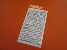 DECADRY N  230 RUB-ON BLACK LETTERS  NUMBERS TRANSFER  24pt-0.236 inch-6 mm 