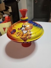 1978 Vintage LBZ Spinning Tin Top Toy Made in West Germany