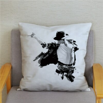Taie d'oreiller housse de coussin michael jackson  45x45 cm 