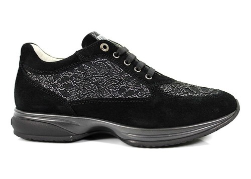 Scarpe da bambina LiuJo sneakers basse casual eleganti in pelle traspiranti  nere | eBay