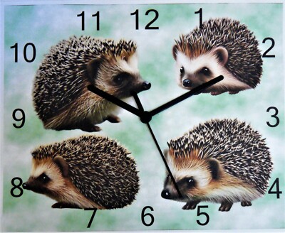 hedge hog wall hanging clock garden mammal | eBay UK