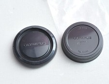 Olympus OEM OM 35mm Film Camera Body Cap  Rear Lens Cap Japan Made