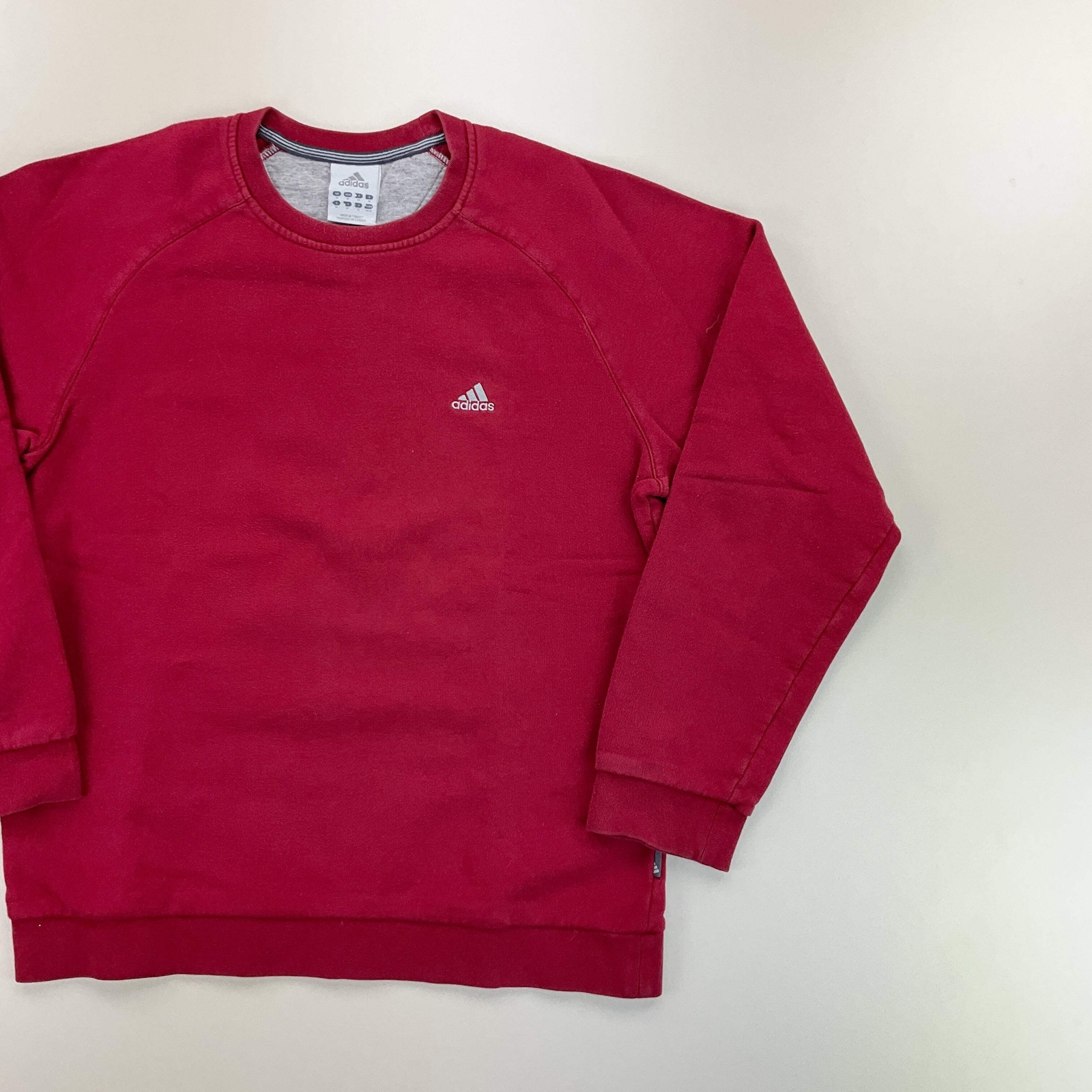 Adidas Basic 2000s Pullover Red Sweatshirt - Medi… - image 2
