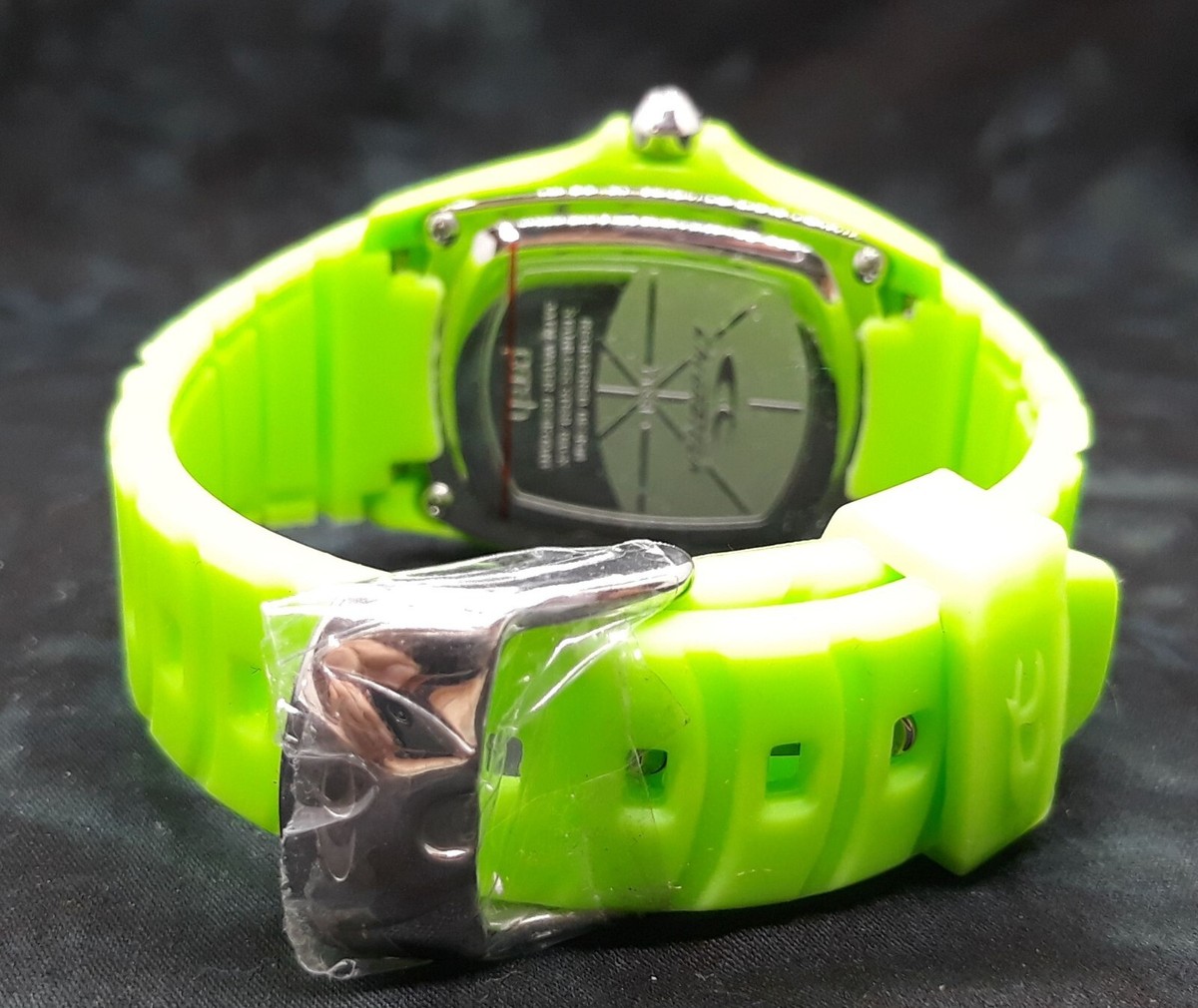 Chronotech Neon Green Parah Rectangle Unisex Watch Men Women  display picture 3