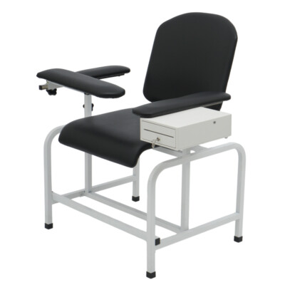 Phlebotomy Chair with Adjustable Armrest Blood Draw Chair Heavy Duty Weight