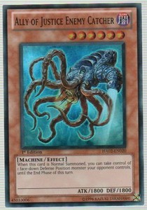 Ally of Justice Enemy Catcher - HA02-EN020 - Super Rare - Unlimited Edition x3 -