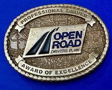 Professional Driver Open Road Award Of Excellence Commemorate Perrys Belt Buckle