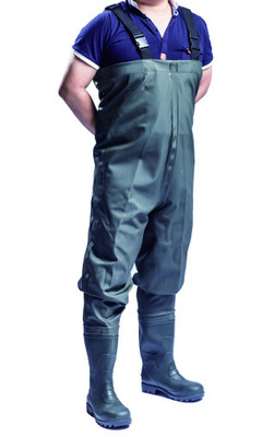 100% SONIC SEAM WASSERDICHT PVC BRUST WATHOSE FLIEGEN GROBANGELN MUCK WATSTIEFEL