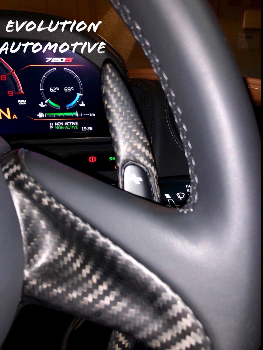 McLaren 570S, 600LT, 720S, Carbon Fiber Paddle Extenders, Matte Finsih