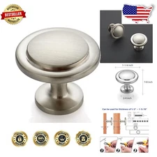 55-Pack Easy Install Brushed Nickel Cabinet & Dresser Drawer Knobs