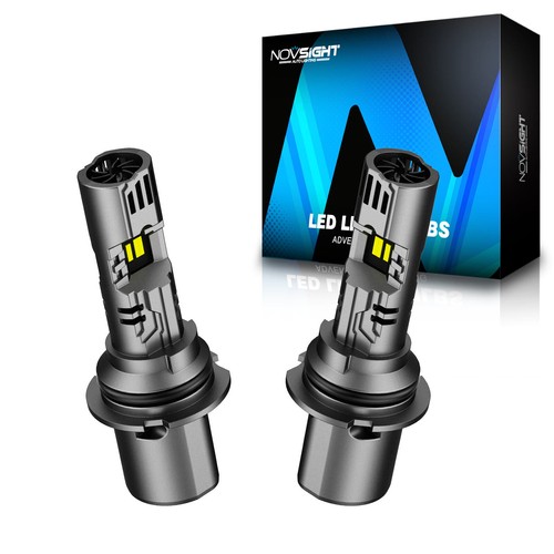 NOVSIGHT 9007 HB5 LED Headlight Bulbs Bright 6500K 24000LM High Low Beam Canbus - Picture 2 of 16