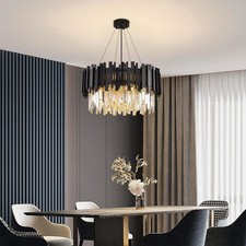 Lampadario A Sospensione Moderno Cristallo Per Salotto Lusso Sala Da Pranzo