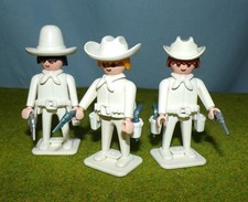PLAYMOBIL Color: 3 Cowboys, Westernhelden mit Hüten und Halfter 3623, 3636, 3610