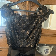 Women  s Gown. Betsy Adams Size 10. Black And Beige. Absolutely Beautiful 