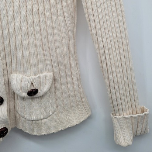 Eight Eight Eight Rib Knit Button Down Academia Cardigan Sweater Size Medium - Bild 8 von 12