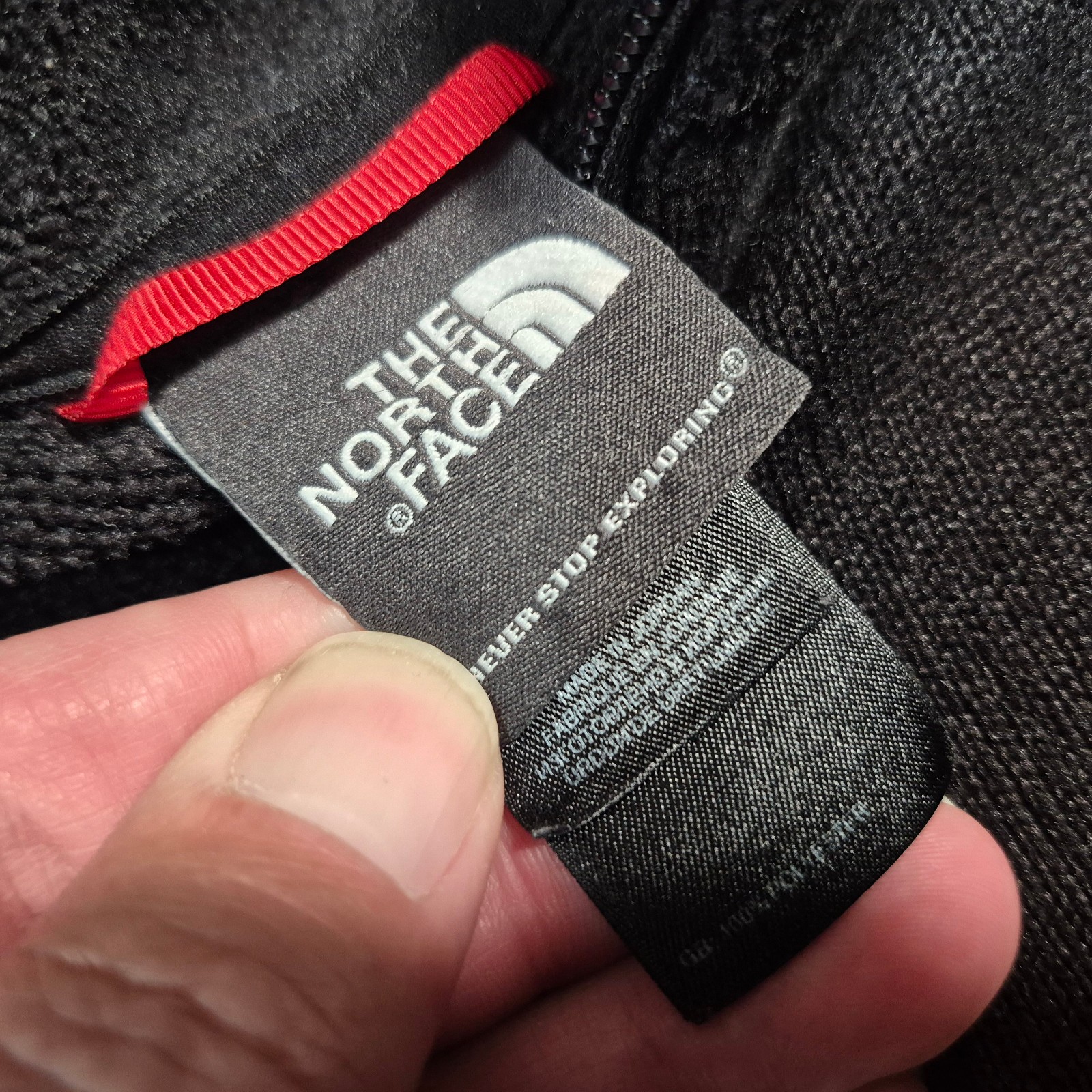 The North Face Men 1/4 Zip Mock Neck Fleece Pullover Sweater mens XL black thumbnail 4