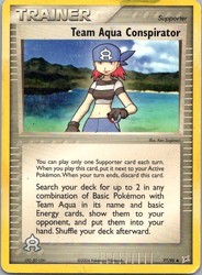 Team Aqua Conspirator 77/95 EX Team Magma vs Team Aqua Uncommon Trainer
