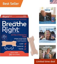 Nasal Strips Extra Strength Tan Nasal Strips Help Stop Snoring Drug-Free Snor...