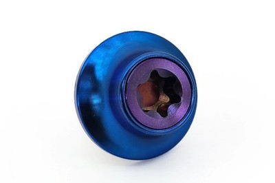 PHR Titanium Purple Cam Gear Bolt and Blue Accent Washer for 1JZ 2JZ-GE 2JZ-GTE