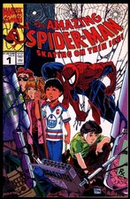 Amazing Spider-Man Skating on Thin Ice #1 1990 VF+ Canadian Price Variant L@@K!