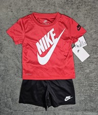 Nike Boys Size 24 Months Dri-Fit T-Shirt  Shorts 2 Piece Set, Red
