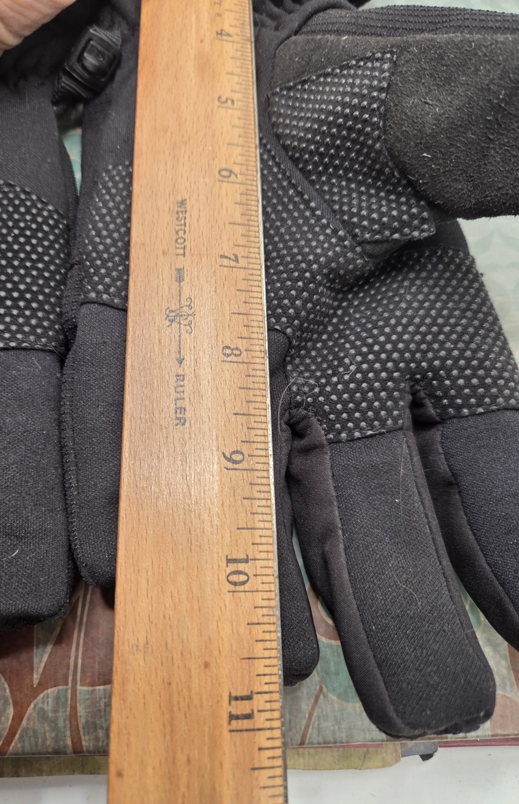 HEAD Mens L Gloves Black Waterproof Windproof Fleece Lined Sensatec Grip