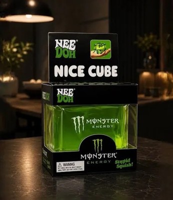New Monster Energy Squishy Green Nee Doh Nice Cube Limited Edition