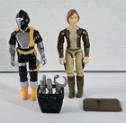 X-545 VINTAGE 1980'S HASBRO GI JOE B.A.T.S. & COVER GIRL FIGURES