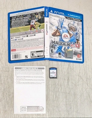 MADDEN NFL 13 (PLAYSTATION VITA PS VITA) COMPLETE w/ INSERT