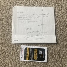 Tom Wolfe Signed Autographed Fan Letter D.2018 Author JSA Authenticated