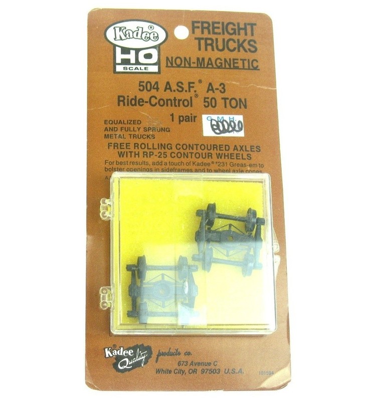 Vintage Kadee HO Freight Truck Lot 504 A.S.F. A-3 50 Ton #1