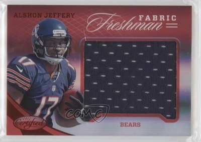 2012 Certified Freshman Fabric Mirror Red 37/149 Alshon Jeffery Rookie RC 0sk0