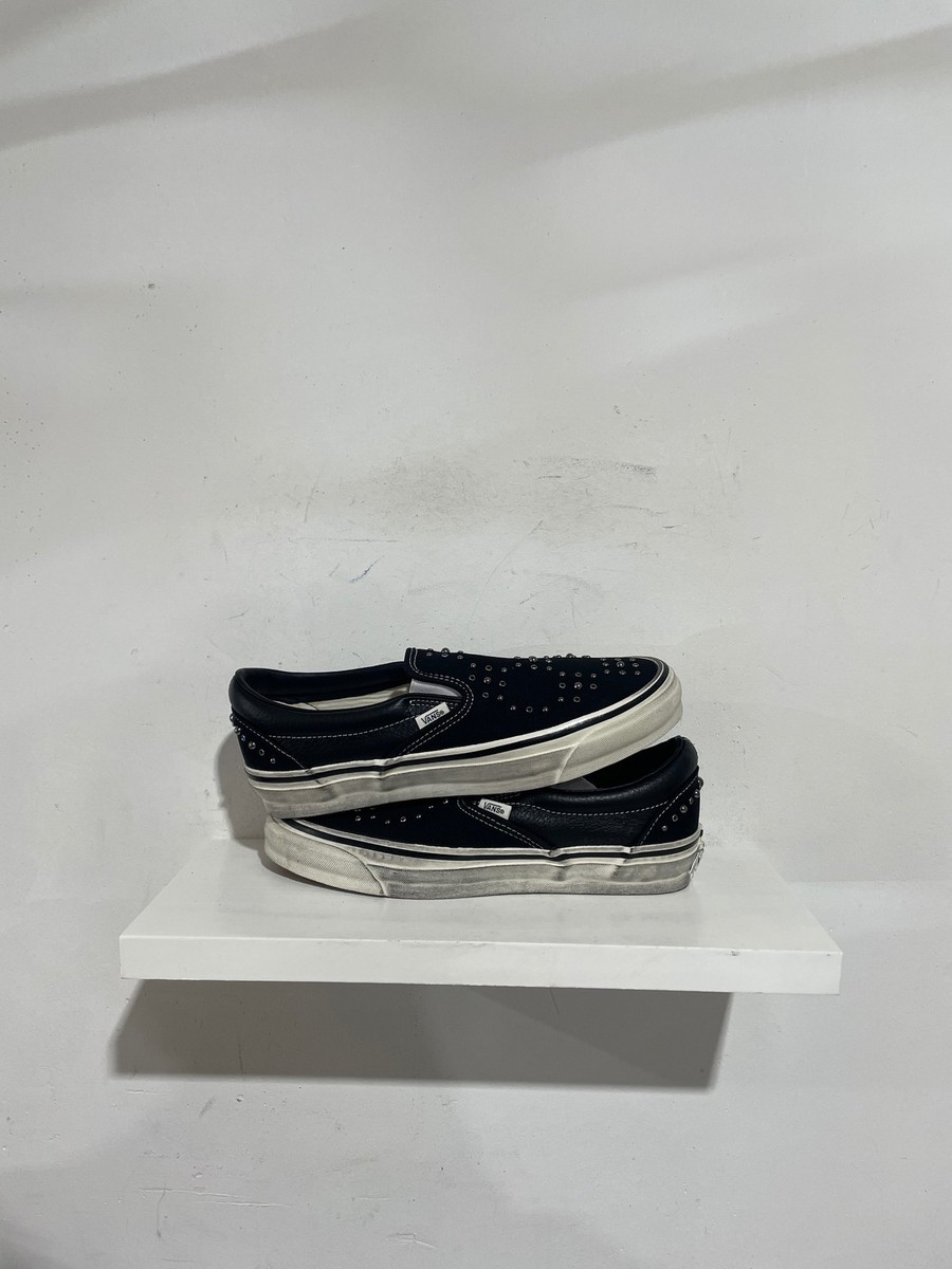 VANS LX CLASSIC SLIP-ON 98 'PEARLIZED PACK BLACKOUT' SIZE 9.5 NEW