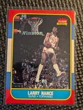 1986/1987 Fleer Basketball #78 Larry Nance '86/87 RC Rookie Card NM/MT Condition. rookie card picture