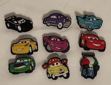 Disney Cars Croc Jibbitz set of 9 Collectible Car Accessories