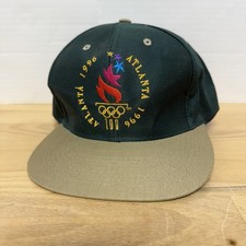 Vintage 1996 Atlanta Olympics Snap Back Cap EUC