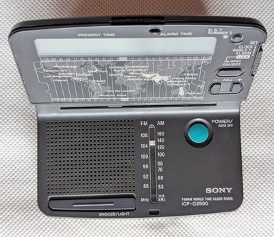 Sony Fm/am World Time Clock Radio ICF C2500 for sale online | eBay
