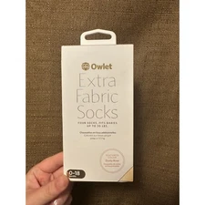 New Owlet DUSTY ROSE Pink Extra Fabric Socks 0-18 Months Smart Sock 3rd Gen