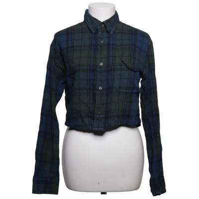 St. John's Bay, Flanellhemd, Größe: M, Blau/Grün, Karo, Flanell, Damen #DSQ