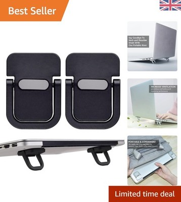 Unsichtbarer 2er-Pack Laptop-Riser - selbstklebender ergonomischer Ständer für Arbeitsbereiche