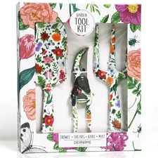 Garden Tool Set, 4 PCS Heavy Gardening Kit Heavy Duty Floral Hand Tools, Fanc...