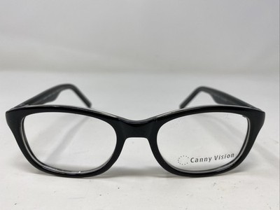 Canny Vision JELLY BLACK/CRYSTAL 45-17-125 Full Rim Eyeglasses Frame 2913