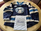 NHL Columbus Blue Jackets Third Game Worn Used Hockey Jersey 20th Anniversary