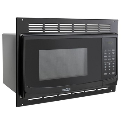 Tough Grade RV Black Microwave Oven With Turn Table