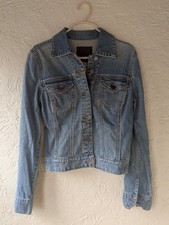 VTG Calvin Klein Denim Jacket Y2k Engraved Button-down